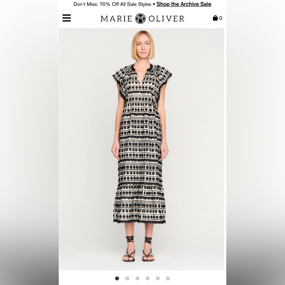 Marie Oliver Pauline Midi-Length Dress